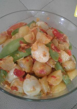 Foto resep Balado kentang telur puyuh