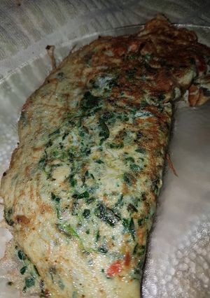 Una foto de Omelette de verduras