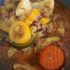 A picture of Heather's Beef and Vegetable Soup.