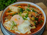 Sundubu Jjigae (Soft Tofu Stew) Korean food