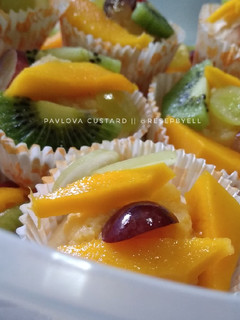 Foto resep Pavlova Custard
