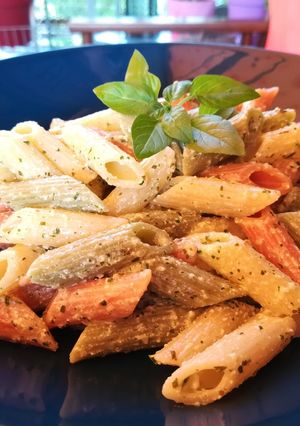 Φωτογραφία της συνταγής Πένες al pesto Greco