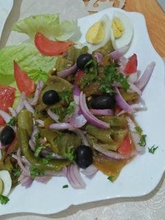 صورة لوصفة سلاطه فلفل مشوي