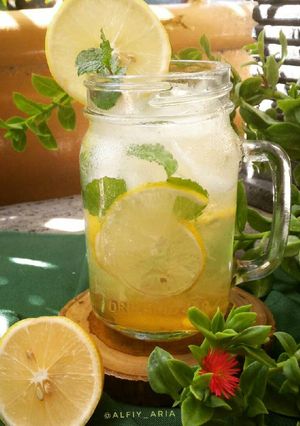 Foto resep Es lemon mint