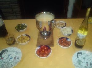 Una foto de Fondeu de queso