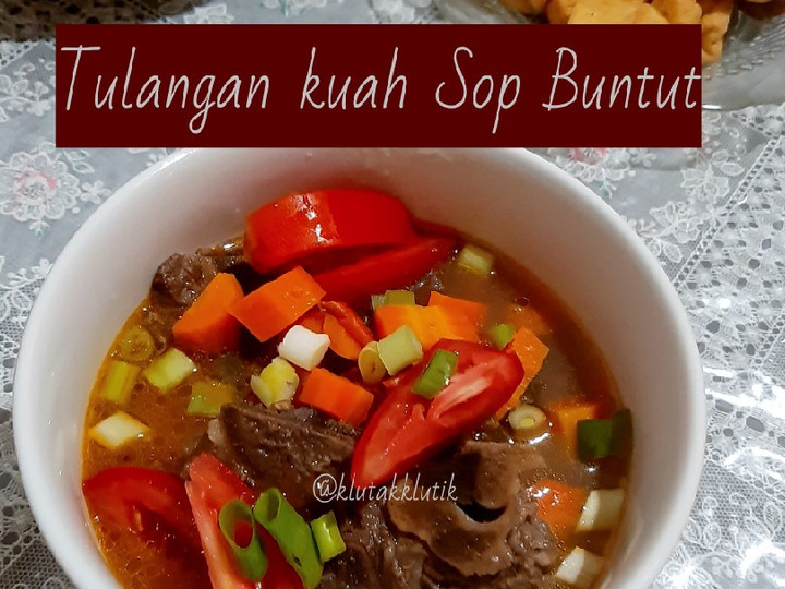 Resep Tulangan sapi kuah sop buntut Anti Gagal