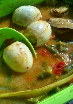 Foto resep Gulai telur kacang panjang