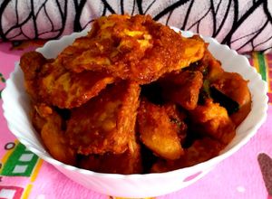 Foto resep Bumbu bali, lauk lengkap, ayam, telur,tahu dan tempe