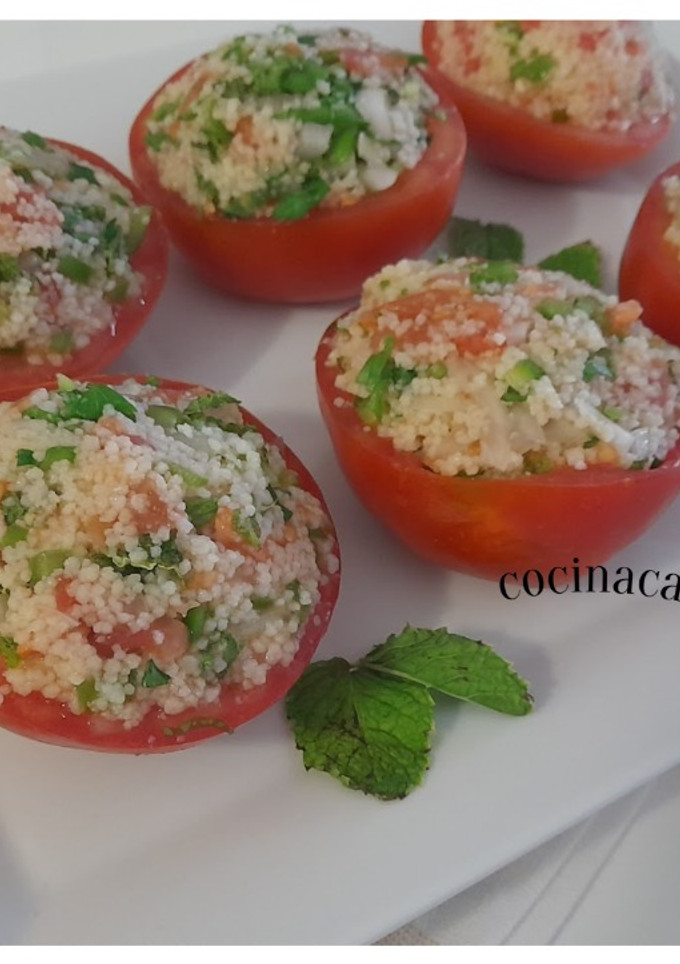 Una foto de Tomates rellenos de tabulé