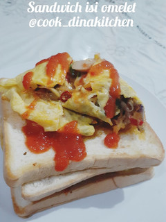 Foto resep Sandwich isi omelet