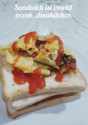 Foto resep Sandwich isi omelet