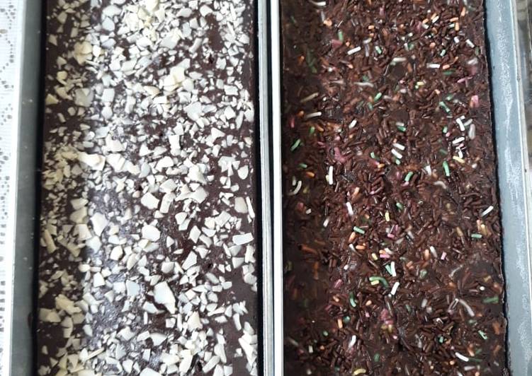 Brownies coklat meises n almond