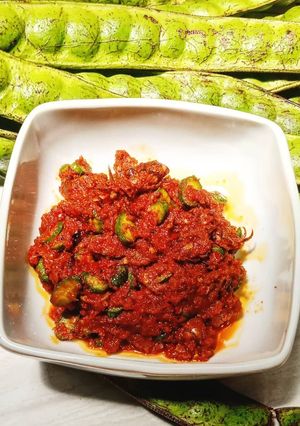 Foto resep Sambal bajak cumi asin pete