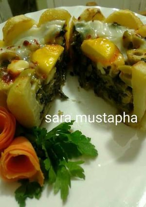 صورة لوصفة ميني غراتان بالسلق (السبانخ)