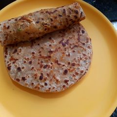 A picture of Paneer cheese paratha.