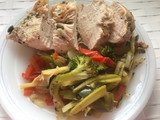 Verduras salteadas con pechugas