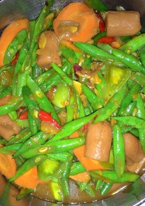 Foto resep Tumis Buncis Sausage Saos Tiram 