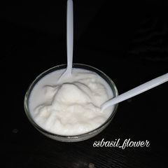 Homemade butterscotch flavored ice cream A picture of Homemade butterscotch flavored ice cream.