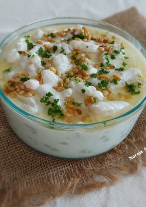 صورة لوصفة معكرون بلبن