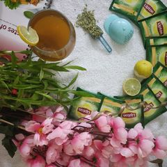 A picture of Lemon zest weight-loss Green tea#week1of5.