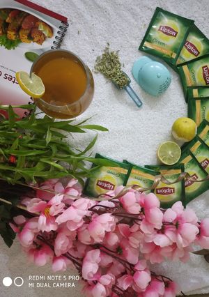 A picture of Lemon zest weight-loss Green tea#week1of5.