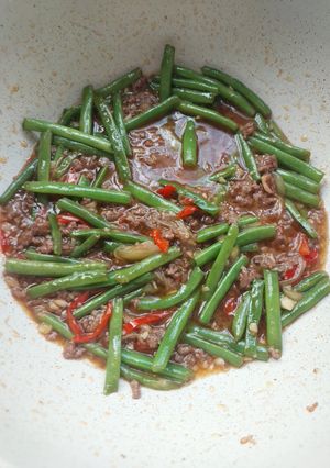 Foto resep Baby Buncis Szechuan