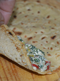 Una foto de Canelones de harina de garbanzo
