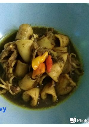 Foto resep Cumi hitam pedas