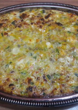 Una foto de Pastel de verduras saludable