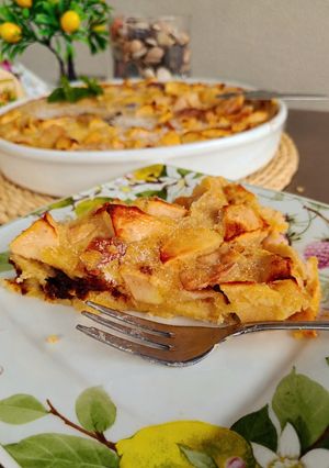 Bolognai polentás-almás sütemény (Bustrengo) recept fotója