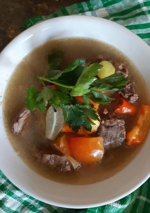 Foto resep Garang Asem Tetelan Sapi kuah segar mantab