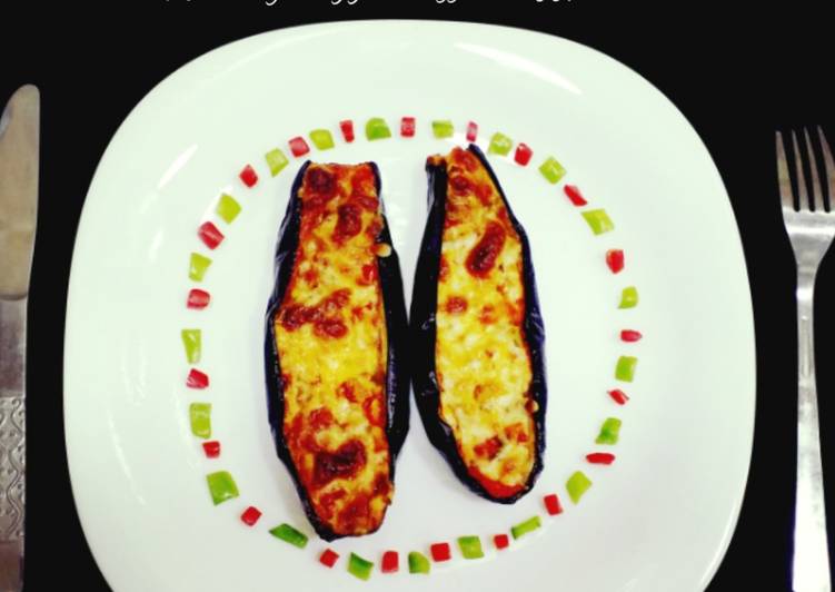 Simple Way to Make Super Quick Homemade Healthy Veggie stuffed Eggplant