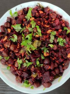 பீட்ரூட் கடலை மசாலா (Beetroot black chenna masala) (Beetroot kadalai masala recipe in tamil) செய்முறை முக்கிய புகைப்படம்