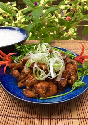 Hình của món Ếch kho.
