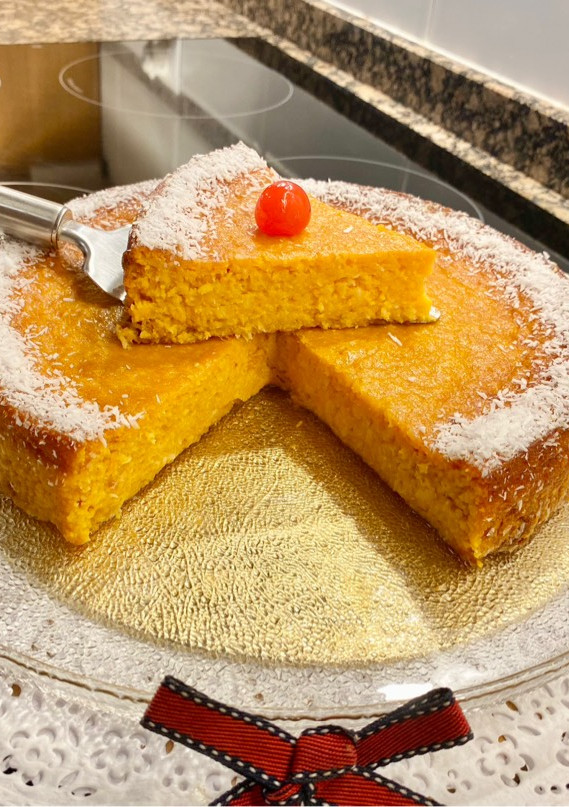 Una foto de Pastel de Batata y coco