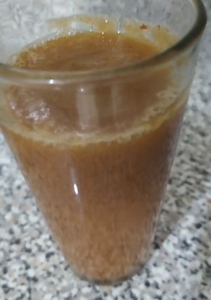 Una foto de Jugo de lechosa con ciruelas