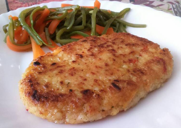 Hamburguesa vegana de mijo