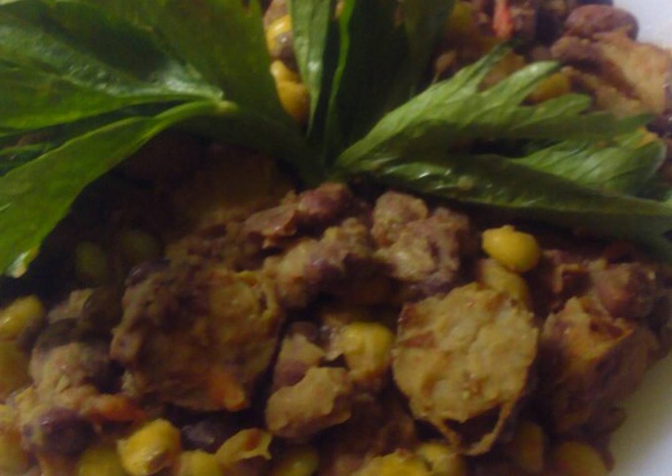 Githeri with sausage# author marathon #