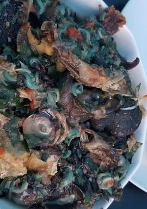 A picture of Utazi soup.