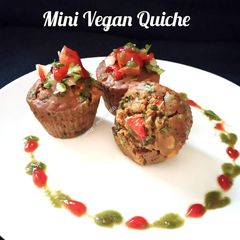 A picture of Mini Vegan Quiche(Eggless).