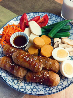 燒肉捲飯糰 的食譜成品照片