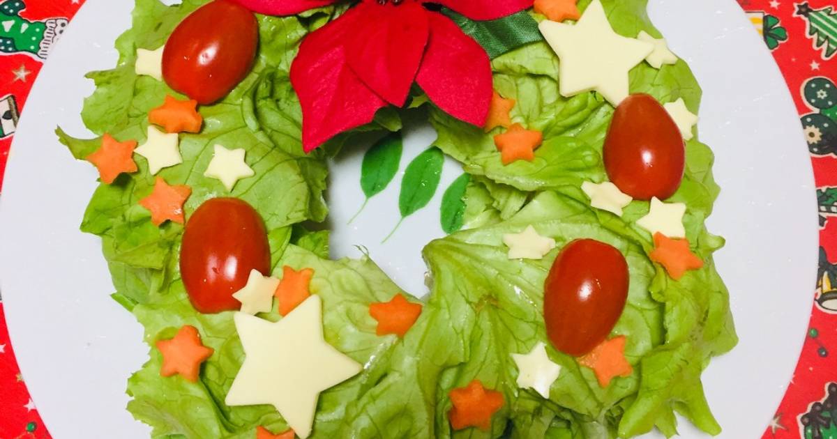 Ensalada navideña con vegetales en forma de corona Receta de yenit julia  tajiri- Cookpad