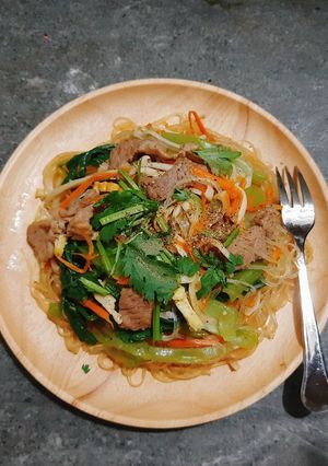 Hình của món Miến xào ngũ sắc.