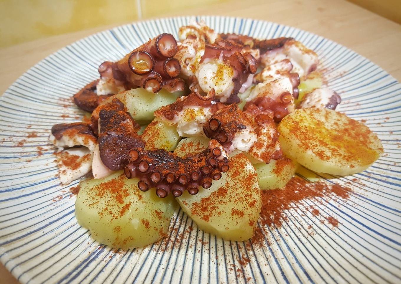 Pulpo a la gallega saludable