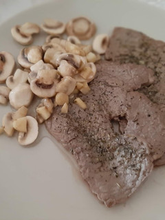 Una foto de Filete de ternera con champiñones