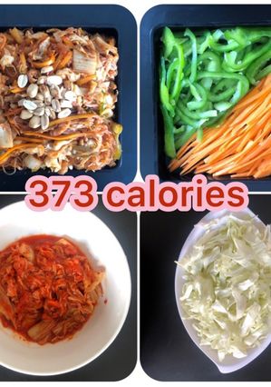 Hình của món Miến đậu xào kim chi | Món chay.