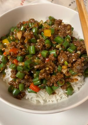 Foto resep Oseng Buncis Daging Cincang/Mince Beef Green Beans Saute