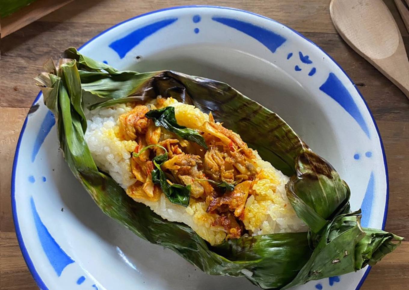 Nasi bakar ayam suir