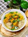 Canh Bí Đỏ Nấu Với Xương
