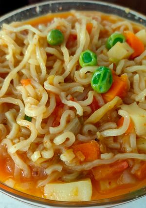A picture of Vegetable maggi.